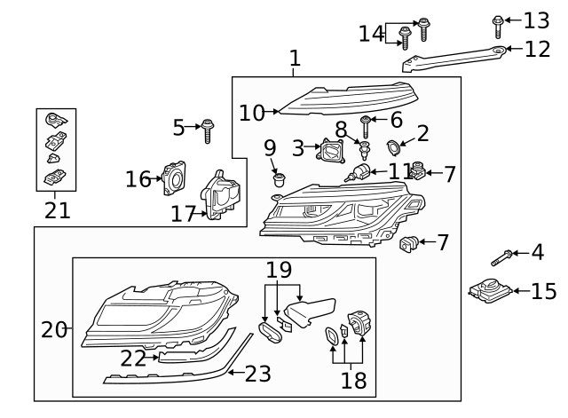 Genuine Volkswagen Headlight Molding 3G8-941-120 | eBay
