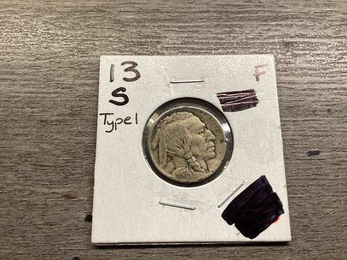 1913 S Buffalo Nickel Key Date Type 1  in Very Fine Condition 5 Cent 052725 10ek