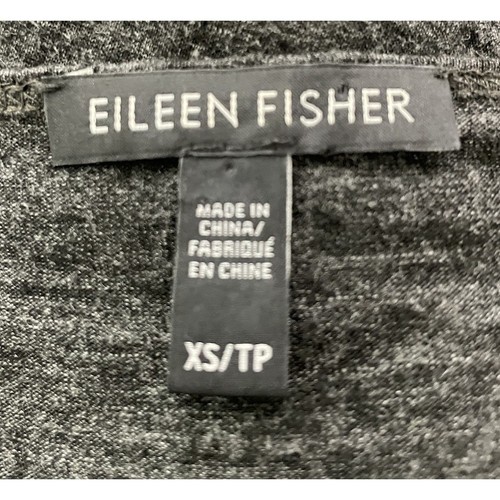 Eileen Fisher Gray Viscose Long Sleeve Side Slit Tunic Dress Size XSmall - 第 6/6 張圖片