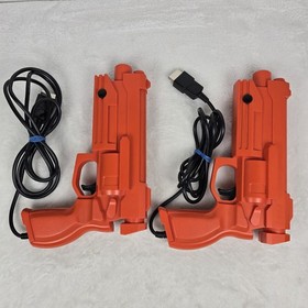 Sega Saturn Stunner Light Guns (MK-80113) + Virtua Cop 1, 2 Bundle Lot CRT REQ'd