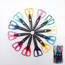 12 Pack Decorative Craft Scissors for Kids, 6.5 Inch Safety Blunt Tip Scissors