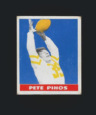 1948 Leaf #16 Pete Pihos Yellow Jersey (RC) (HOF) (VG-EX) Philadelphia Eagles