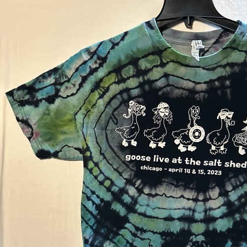 Goose T Shirt Band Live At Salt Shed Chicago 2023 Tie Dye Size Medium - Picture 3 of 13