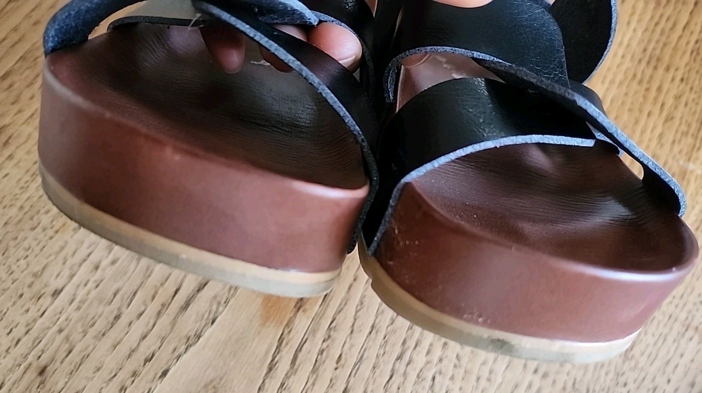 project cloud  Open- Toe  Platform sandals Size 7… - image 8