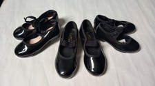 3 Pairs Capezio Sodanca Jazz Dance Tap Shoes Leather Size EU 30-34 Kids Mint