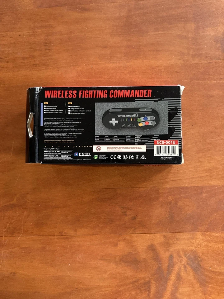 Hori NCS-001U SNES Classic Edition Wireless Controller Fighting Commander NEW - Image 2 of 4