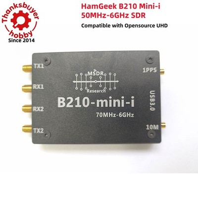 HamGeek B210 Mini-i 50MHz-6G SDR Development Board with Shell AD9361 2TX 2RX