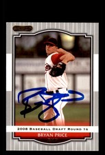 Signed Baseball Card Auto Bryan Price 2008 Razor #88 Boston Red Sox