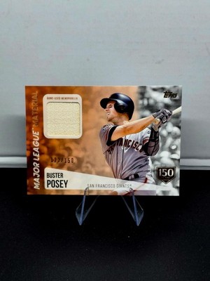 Buster Posey #d/150, 2019 Topps Major League Material Relics #MLM-BP 150th Ann.