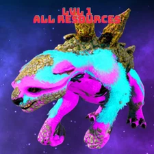 Ark Survival Ascended PVE Gacha Cotton Candy lvl 1 All Resources