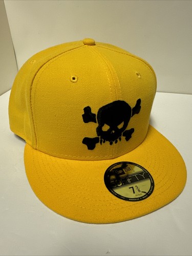 Supreme SS21 Skull x New Era Fitted Hat Cap 59fifty Yellow Size 7 5/8