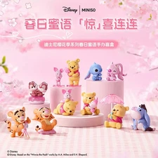 Miniso x Disney Sakura Season Blind Boxwinnie the pooh Figure Toys