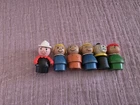 Lot Of 6 Vintag 1960/70s Wooden Little People