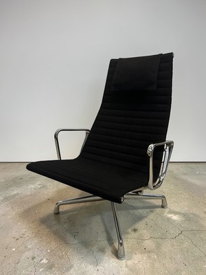 Vitra Herman Miller EA 124 Stoff Sessel Schwarz Lounge Chair