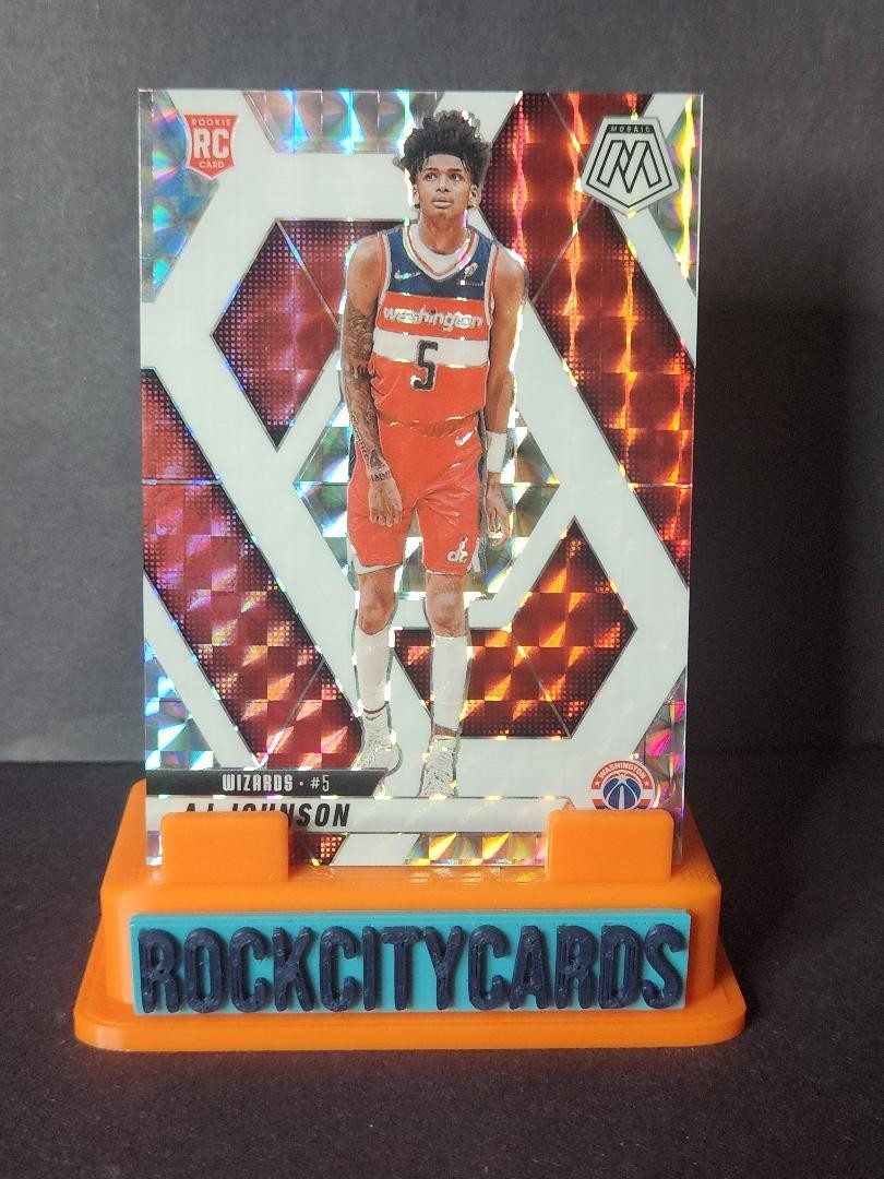 AJ Johnson 2024-25 Panini Mosaic Choice - True Rookie Fusion White /35 RC #215