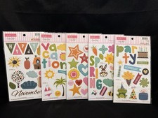 Bella BLVD Ciao Chip Self-adhesive Chipboard 5 Sets Stephanie Hunt Scrapbook