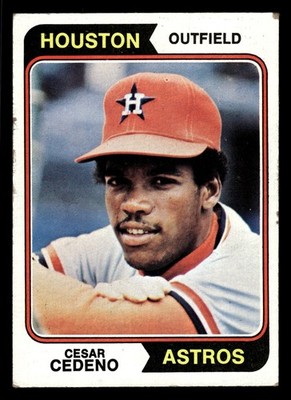 1974 Topps Cesar Cedeno #200 - Houston Astros - (Low Grade)