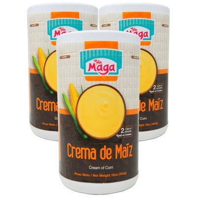 Maga Crema de Maíz Cream of Corn 16 oz Can   Latin Corn Soup