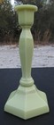 EAPG Antique, Uranium, Custard, Gillinder & Sons Candlestick, Great Condition !! — photo 2