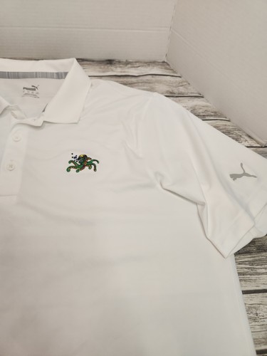 Puma Golf Polo Shirt Mens XL White Short Sleeve Collared - Picture 3 of 10