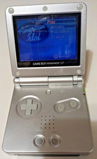 Autentic Nintendo OEM Game Boy Advance SP  GBA SP Silver AGS-001 +Game Cartridge