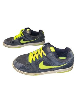 VINTAGE Nike Zoom Encore 6.0 Dark Blue Neon Green White SB 13 (313661-471) A293