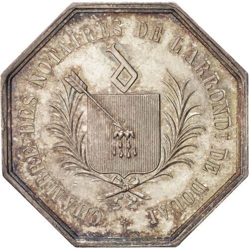 [#400561] Frankrijk, Token, Notary, UNC-, Zilver, Lerouge:120 - Afbeelding 2 van 2