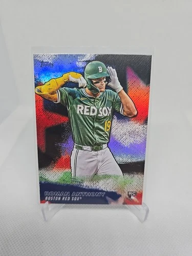 Roman Anthony RARE ROOKIE HOLO FOIL REFRACTOR TOPPS RC CARD RED SOX 💎
