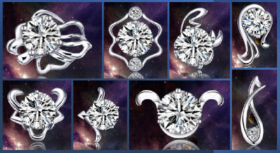 20 Paar Ohrringe Blume Katze Kralle Sternzeichen 925 Silber oder versilbert