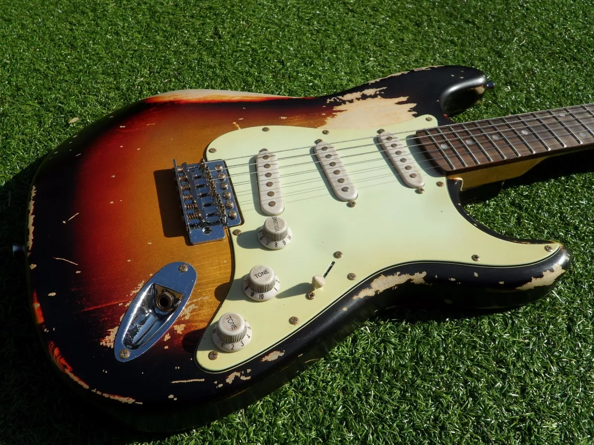 DY Guitars John Frusciante tribute relic strat guitar eBay