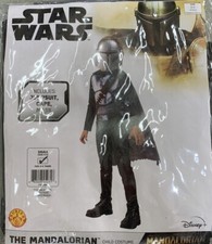 Star Wars Halloween Costume The Mandalorian Youth Small Jumpsuit-Cape-Mask