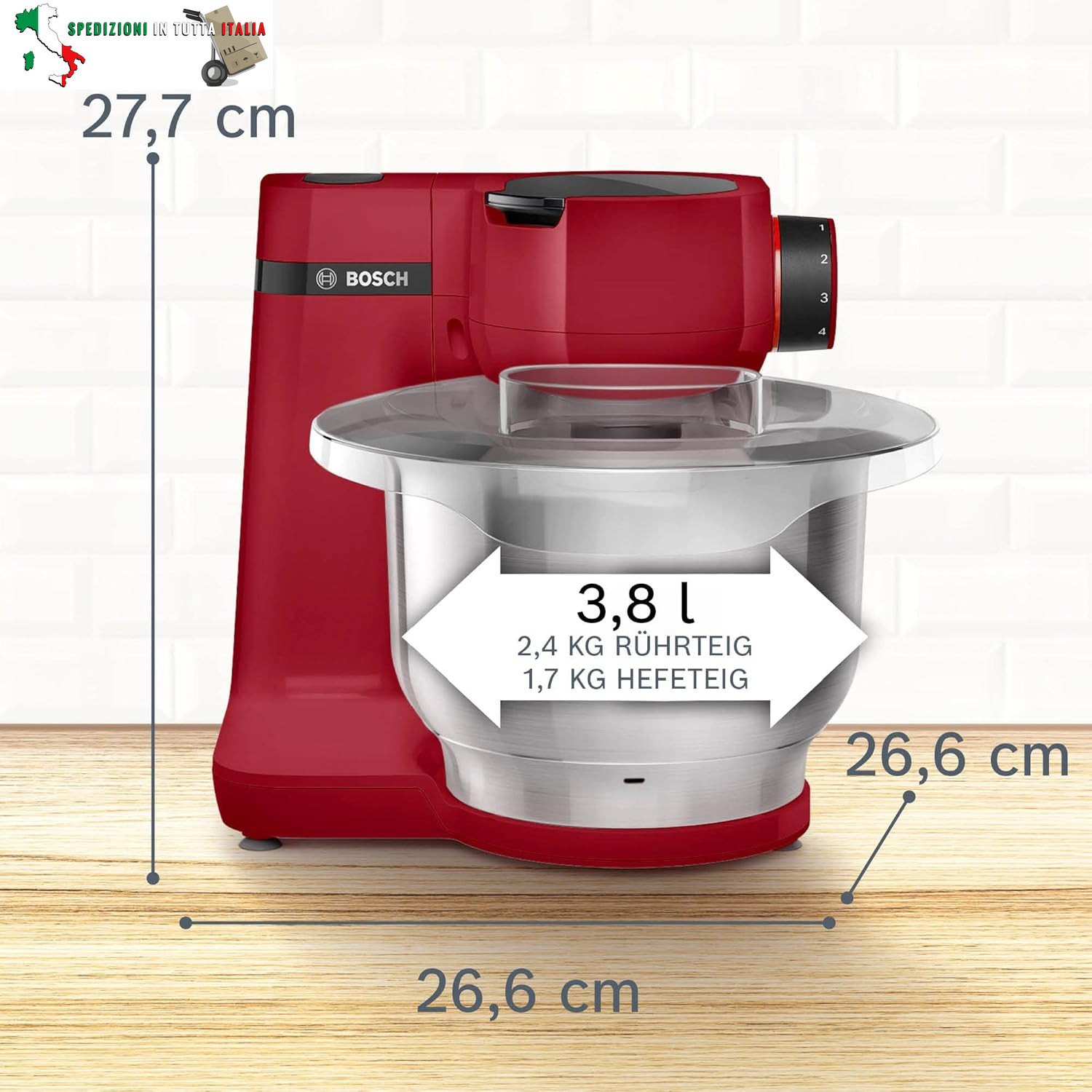 Elettrodomestici MUMS2ER01 - Robot da cucina MUM serie 2, 700 W, ciotola in acci foto 5