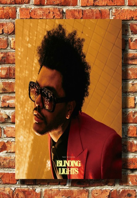 The Weeknd Blinding Lights Single Cover 2019 30 24x36 Art ...