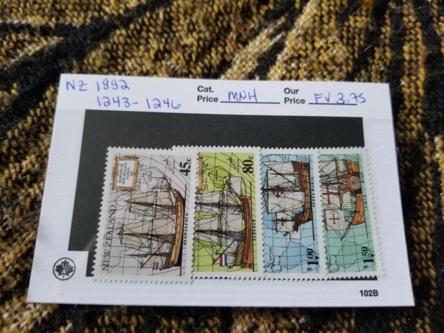 New Zealand MNH - 1992 Ships - Great Voyages of Discovery