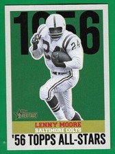 2001 Topps Heritage #HA-LM Lenny Moore (HOF) (MINT) Baltimore Colts HT