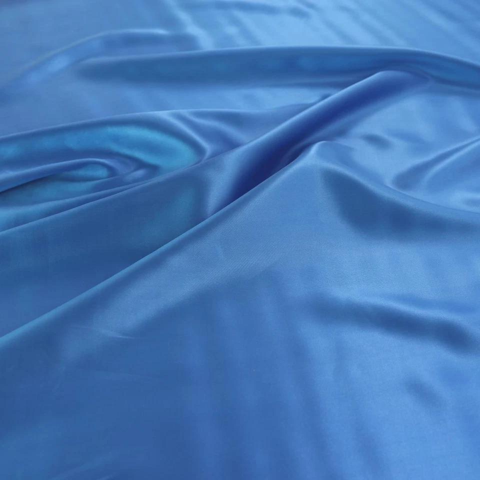 Satin blickdichter Kleider Deko u Gardinen-Stoff Taft weich fallende Meterware - Bild 2 von 3