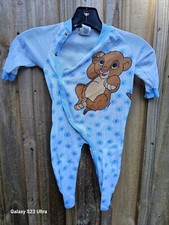 Vintage Lion King Baby Simba Footed Pajama