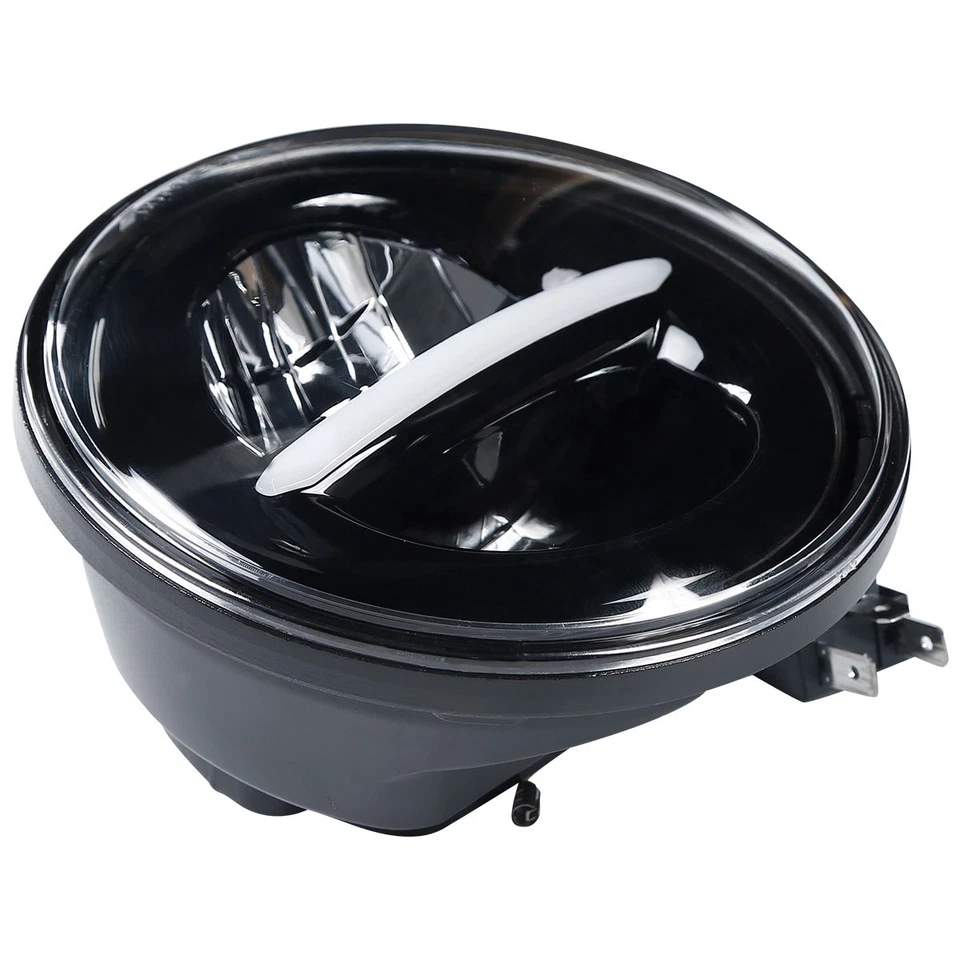 5.75" 5-3/4" Black Round LED Headlight Projector For Harley Sportster 883 XL1200 — 第 4/4 张图片