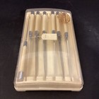 Vintage Midcentury Carvel Hall Steak Knives by Briddell 7 Knives (of 8) & Case — photo 5
