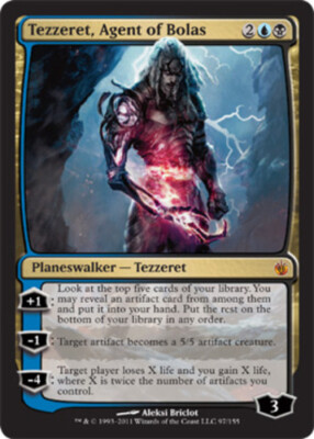 Tezzeret, Agent of Bolas [純正品] 1x Tezzeret, Agent of Bolas Moderate Play, English Mirrodin