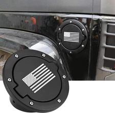 For Jeep Wrangler JK 2007-17 Fuel Filler Door Cover Gas Cap Exterior Accessories