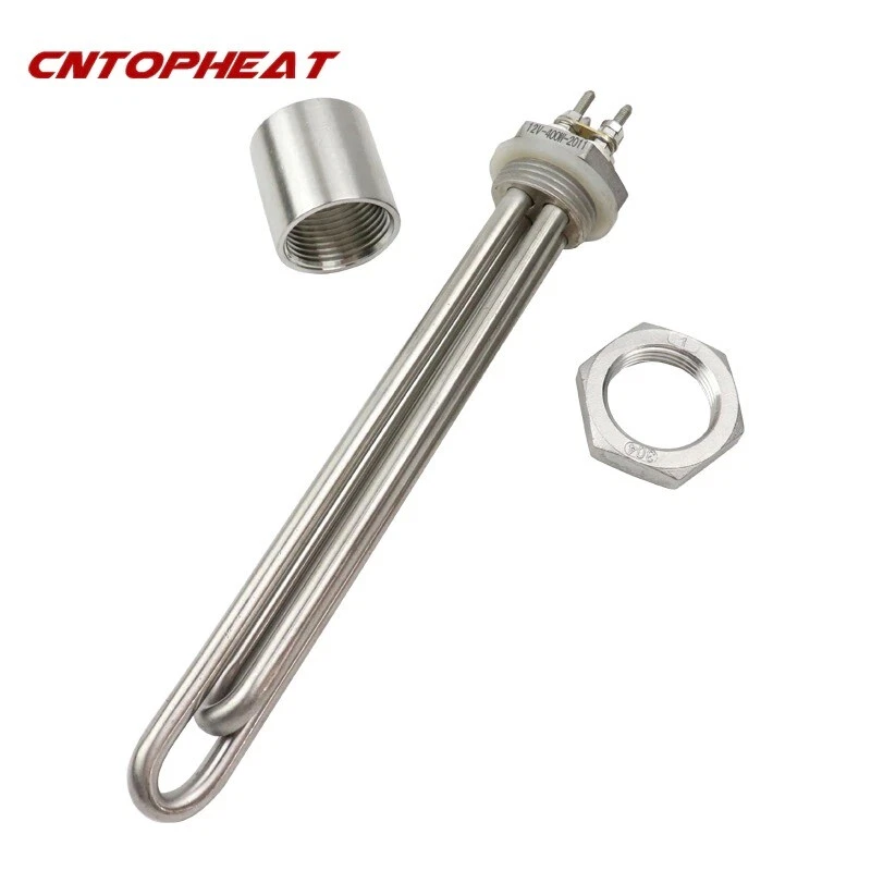 DN25 12v 400w DC Stainless Steel Heating Element Immersion Solar Water  Heater | eBay
