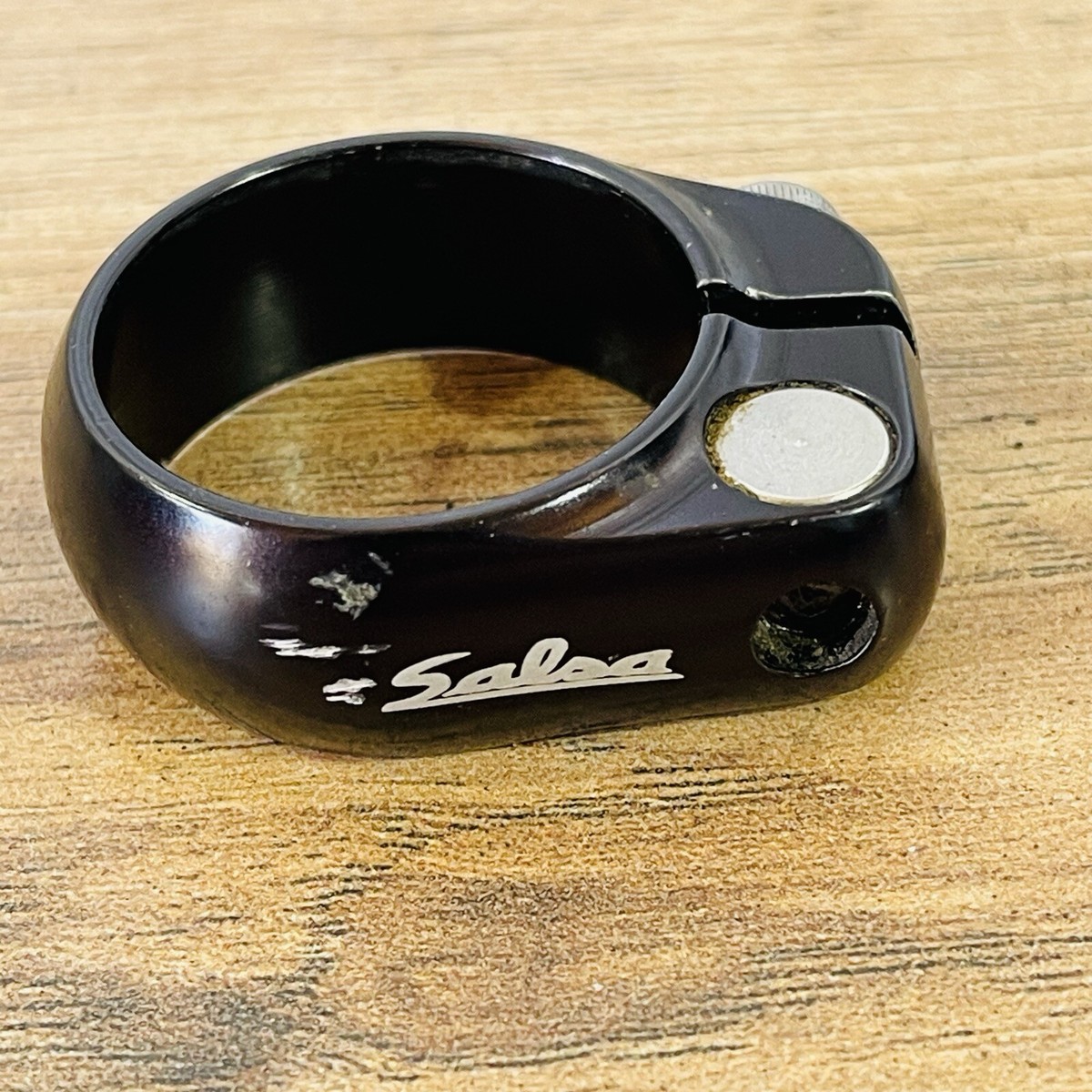 Salsa Lip Lock 35.0 Seatpost Clamp Collar Black Ano | eBay