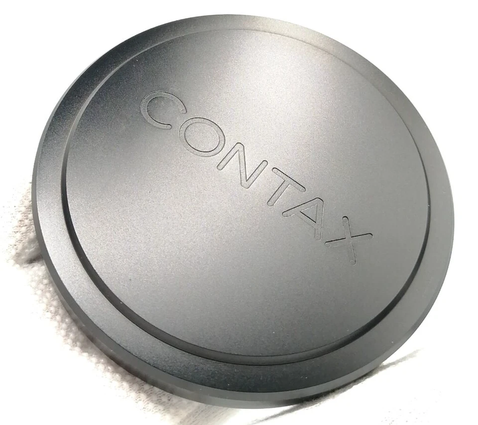 🎦VIDEO👀✨Unused✨ Contax Metal Lens Cap Black 89mm K-84 From JAPAN - Image 3 of 4