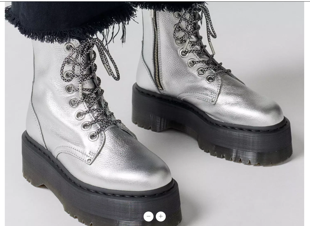 DR. MARTENS JADON MAX METALLIC LEATHER PLATFORMS MSRP$260 DR. MARTENS JADON MAX METALLIC LEATHER PLATFORMS MSRP$260