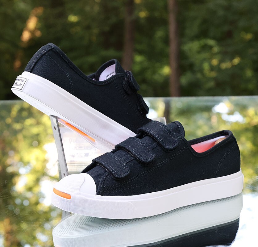 Converse Jack Purcell Low Easy On Men's Size 5 Black Orange Custom