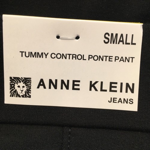 Anne Klein New Women's Size Small Black Midweight Tummy Control Ponte Pant - Picture 4 of 6