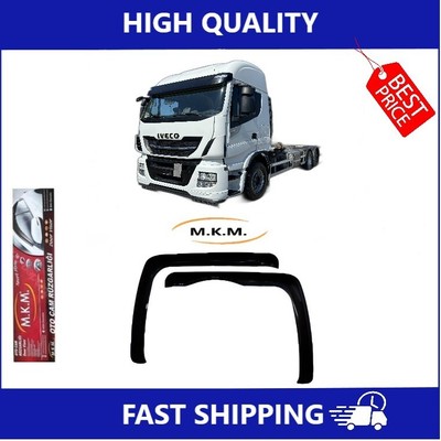 For Iveco Starlis 2003-2019  Plastic Window Wind Deflector Rain Sun Guard