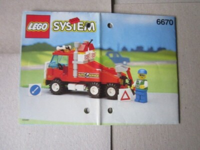 Lego  System Bauanleitung Instruction 6670 Auto Service