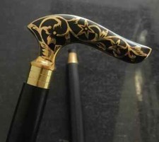 Vintage Axe Hammer Head Handle Walking Stick Cane for Father's Gift